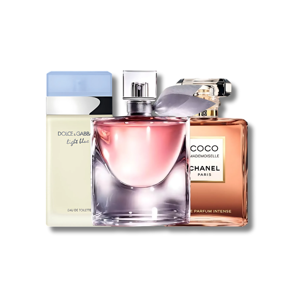 Set mit 3 Parfums: Light Blue, La Vie Est Belle und Mademoiselle, je 100 ml