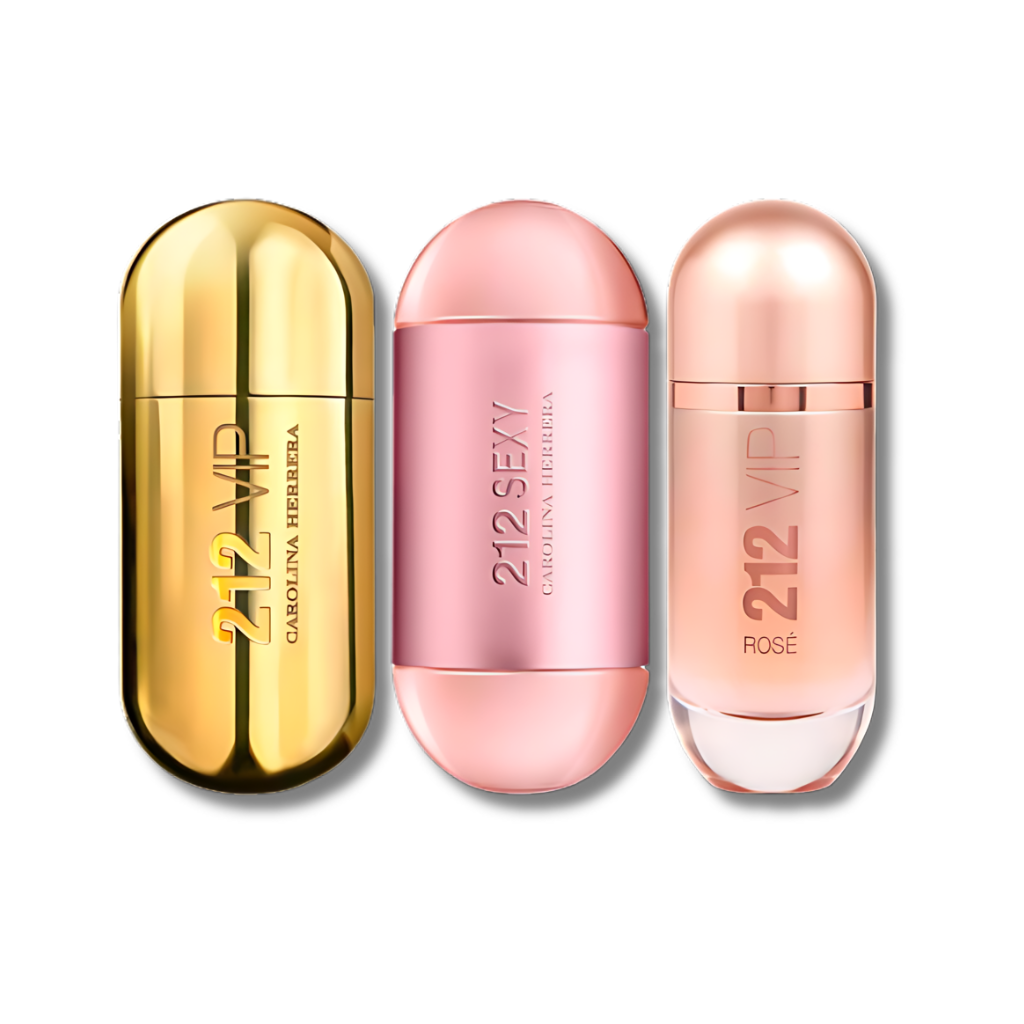 Set mit 3 Parfums: 212 VIP, 212 Sexy und 212 VIP Rosé, je 100 ml
